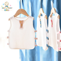 Baby pipa cotton summer thin 1 children boys and girls cotton linen shirt baby children hollow vest 3 years old