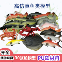 Simulation fish model lobster crab red carp window display toy fish crucian carp tropical marine fish
