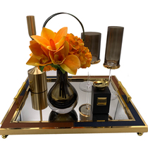 Light luxury metal Modern Love horse orange simulation hydrangea model room bedside table sales office negotiation table decoration flower ornaments