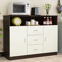 Long multi-layer combination cabinet solid wood thin section 70 sliding door high cabinet sideboard small single door mini white