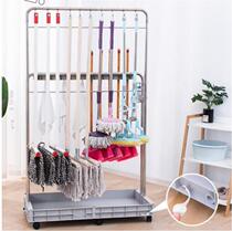 2021 SANITARY TOOLS STORAGE RACK NOISE REDUCTION MOP RACK MULTI-POSITION LARGE CAPACITY UNIVERSAL WHEELS NOT EASILY OLD GIZED STAINLESS STEEL