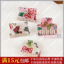 Hipster floral hair catch bangs top clip small claw hair grab clip headgear bow multi choice