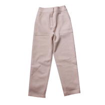 Xixi women Europe station 2019 Winter new waist elastic box pocket wool casual pants 19849