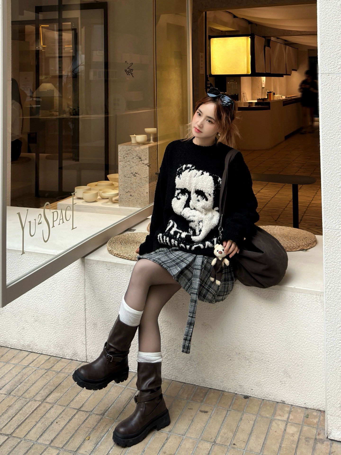 小野和子冬季黑丝光腿神器 加绒双层设计保暖不臃肿 替换装方便实用