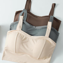 Brrack underwear woman summer thickening steel-free ring gathering small chest with large ice wire beauty back anti-walking band wrapped chest