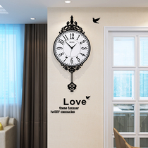 Nordic modern simple fashion watch wall clock Creative trend Atmospheric living room household pendulum clock Art silent clock