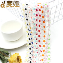 Water soluble lace accessories color hollow flower lace fabric clothes curtain handmade diy decorative lace