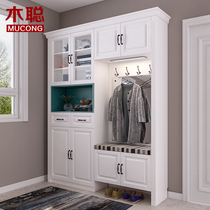 Wood Satogate Hall Composition Cabinet Footwear Cabinet Minimalist Modern Entrance Door Cabinet Sumpsuit Cabinet Cloister Hood Cabinet Changing Shoe Cabinet Custom-made Cabinet Customised