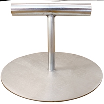 Cake pressing artifact 304 stainless steel round hand-grasping pancake hand-pressed iron plate squid platen Bai Ji bun household