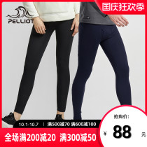 Beshi and fleece pants for men and women fleece outdoor warm pants leggings slim trousers close-fitting leggings