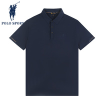 PoloSport Mens Short Sleeved Polo Shirt Summer New Slow Dry Sweat Resilience Breakthrough T-shirt