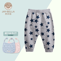 Jebella Boy Big Fart Pants Spring Autumn Female Baby Long Pants Spring Autumn Pure Cotton Children Outwear Pant Pants Kharen Pants