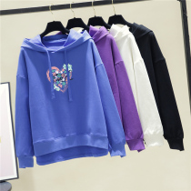 2021 new large size womens loose age clothes spring fat sister Foreign style 200kg thin cover meat coat