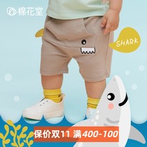Cotton Hall baby knitted five-point pants baby shorts summer soft thin cotton foreign boys and girls out pants