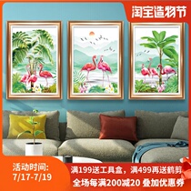 KS hand made 2021 new Flamingo paradise modern Chinese living room bedroom dining room diamond painting
