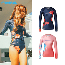 South Korea BARREL ladies trope surfer V2 split long sleeve jellyfish clothes diving surfers swimsuit