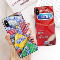 Durex Phone case Apple x spoof iPhone7 Fun 6s Fun 6p Glass 8plus Male xr Funny xs Heavy flavor max Huawei iPhoneX Condom o