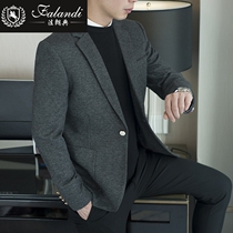 Wool casual suit mens 2021 autumn and winter new suit jacket Korean slim youth business single coat