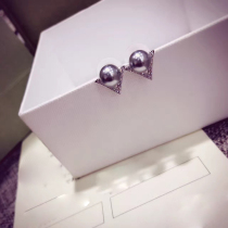 Sterling Silver Needle Pearl Earrings Female Korean Korean Fashion Temperament Simple Earrings Simple Jewelry Jewelry