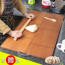 Large size panel whole bamboo vegetable board bamboo roll panel cutting board kitchen long square large cutting board knife board bamboo and panel cutting board