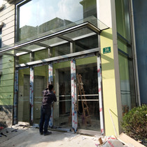 Stainless steel Sunshine Room roof door glass laminated rain shed super white handrail frosted hollow tempered glass table customized