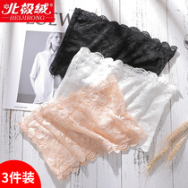 Word wrap-around breasted womens bandeau lace lace anti-light gathering short sexy white strapless summer