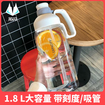 Weight loss water cup Large capacity scale kettle Super large cup Fruit teacup portable can hold 15 liters of hot water
