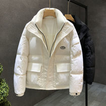 Foreign-white velvet clothing male card 2022 new trend in winter thickened clothes male winter coat