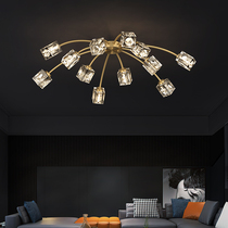 Lampu light luxury crystal lamp Simple living room lamp Room Nordic lamps Warm romantic post-modern bedroom ceiling lamp