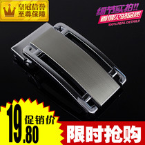 High-grade personality mens waist belt head smooth buckle plate buckle 3 5cm eye belt buckle head belt accessories trend