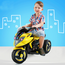 Childrens electric motorcycle tricycle toy car can sit on the female baby car little boy charging bottle stroller