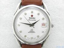 Diamond-set plum watch Swiss single calendar automatic mens watch 2824