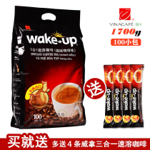 Vietnam imported Weina coffee wake up cat shit coffee three-in-one instant coffee 1700G g bag