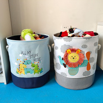 Nordic dirty clothes basket Household dirty clothes storage basket Fabric sundries Clothes basket Foldable baby toy storage bucket