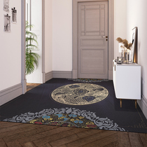 New Chinese-style scrub entrance door mat access door can be cut waterproof and oil-proof disposable pvc leather mat