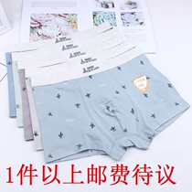 Teen cotton panties Fat boy wide-brimmed waist boxer shorts 3D incognito plus size high school student shorts