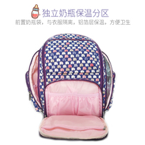 Mommy bag Multi-functional large capacity double shoulder bag Mother bag mother and baby bag Pregnant baby out of the backpack waiting bag