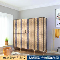  Simple wardrobe common clothes cabinet rental room single dormitory hanging wardrobe Economical solid wood reinforced bold storage cabinet