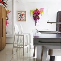 Kartell bar chair high chair ONE MORE ONE ONE MORE PLEASE(2 pcs)