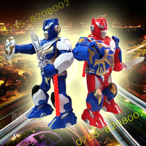 2023 Yuan Lantern presents armoured warrior robot lantern hands glowing and speaking 360 degree rotating lantern