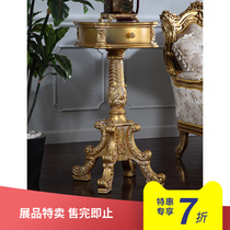 (exhibit) fp European-style baroque vintage solid wood furniture by hand carved and decorated shelving clothes-hat rack
