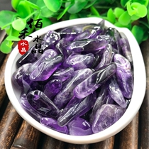 100 Wo natural amethyst gravel pendulum with original stone polished large dog tooth shape strip original stone eliminating magnet