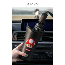 Car umbrella bucket creative front and rear waterproof storage bucket multifunctional hanging trash can car interior decoration products
