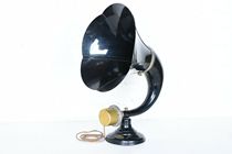 Antique old BURNS Cyprus celluloid Belle antique Broadcast loudspeaker Petal Radio Collection