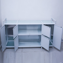 Aluminum alloy kitchen cabinet stove cabinet Cabinet simple cupboard stainless steel kitchen locker multifunctional assembly cabinet