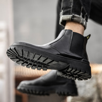 Martin boots mens 2020 autumn and winter new British style mens shoes mid-help casual trend Chelsea tooling foot boots