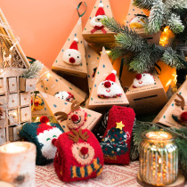 Christmas gift children coral velvet sleep socks winter cute flooring socks male New Year Christmas socks gift box