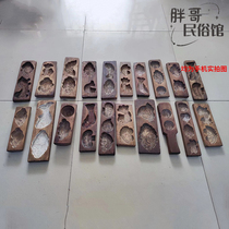 Folk old objects fire abrasive handcraft carving decoration decoration piece nostalgia farmland decoration photography props