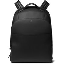 Classic Style] Montblanc ten thousand Baolong Mens Black Genuine Leather Big double shoulder bag NAP quite