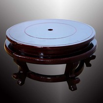 Jingdezhen Fish Tank painting and calligraphy cylinder Turtle Cylinder Sleeping Lotus Bowl with Even Vat Base High Foot Wood Base Single Buy Base Not Shipped